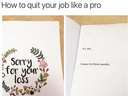 How to quit your job like a pro