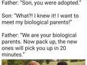 brutal joke about an adopted kid