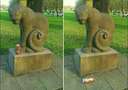 cats will be cats even when theyre a statue