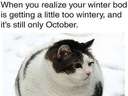 When you realise your winter body is getting a little too wintery