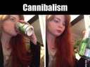 this ginger girl is a cannibal