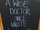 A wise doctor one wrote